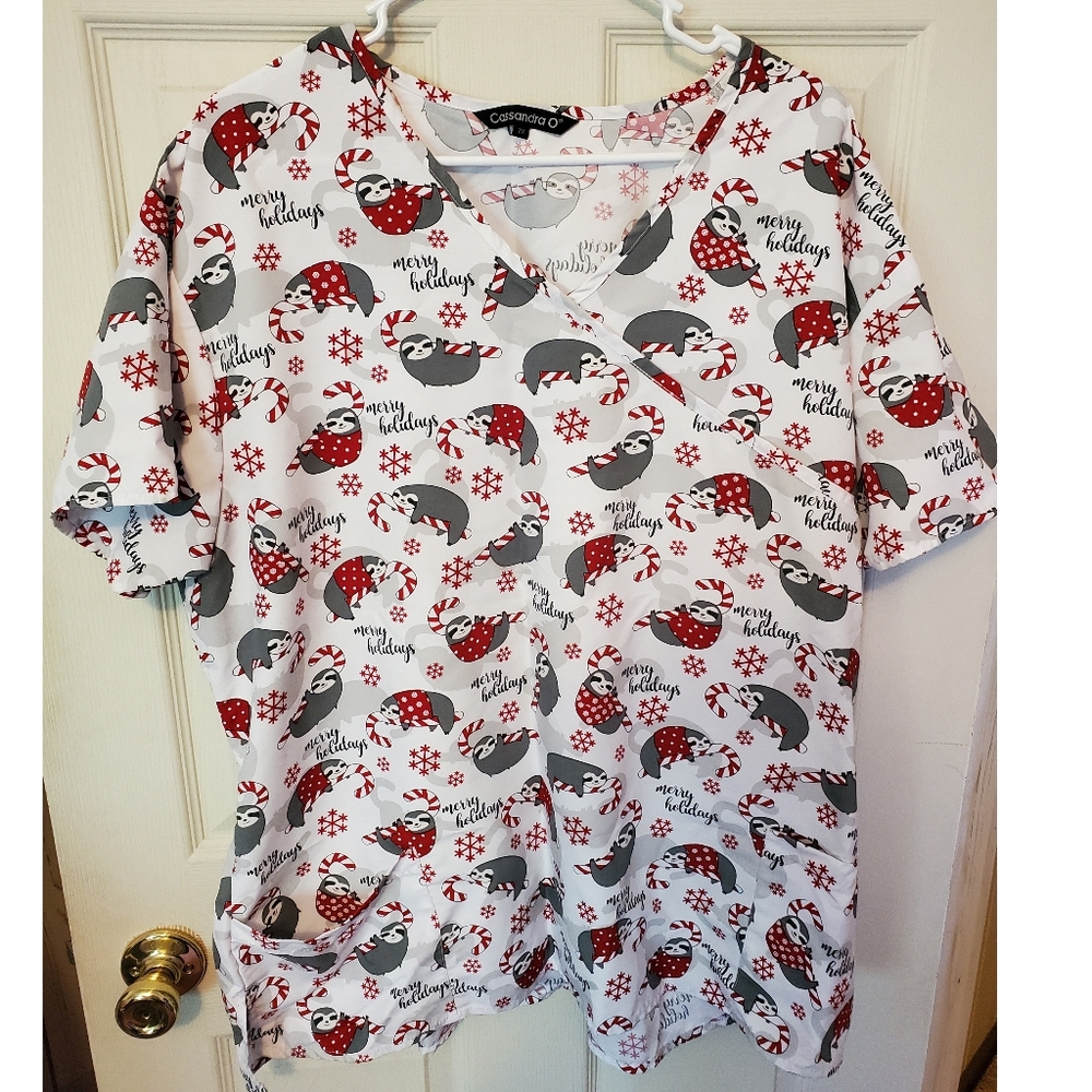 CassandraO Holiday Sloth Srubs